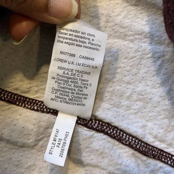 J. Crew Knit Goods Lined Jersey Sweater Pullover 1/4 Zip Cotton Mock Neck L EUC - Picture 9 of 12